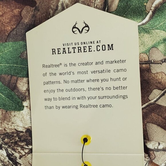 Realtree Mens Hunting Guide Shirt M XtraGreen Camo Short Sleeve Ripstop - Picture 7 of 13